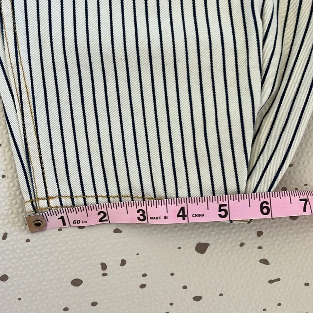 💘 TIBI - STONE WASH STRIPED BRANCUSI JEAN - Picture 7 of 7